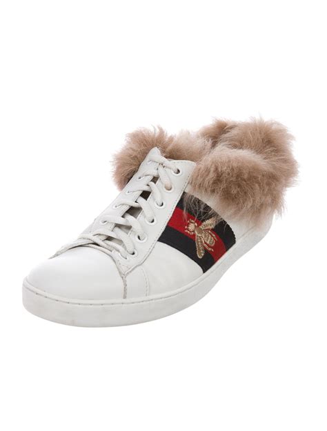 gucci sneakers ace ebay|gucci ace sneakers with fur.